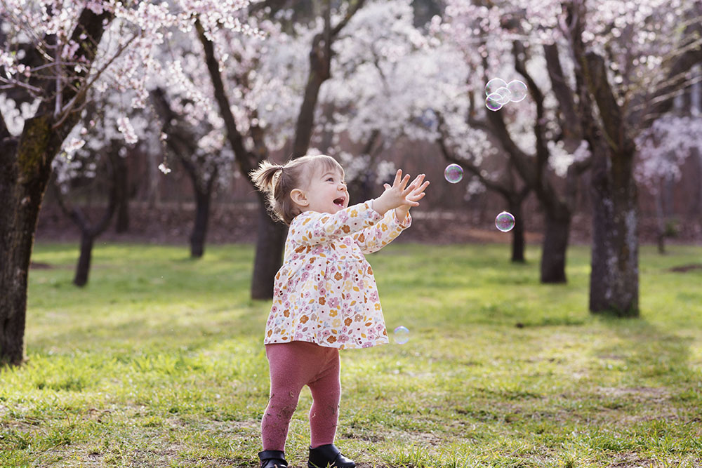Sesiones de fotos en exteriores, para niños de Madrid.