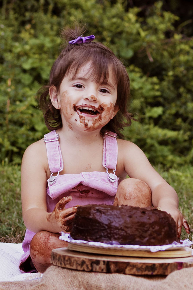 Fotografía profesional de cumpleaños infantil, en exteriores de Madrid