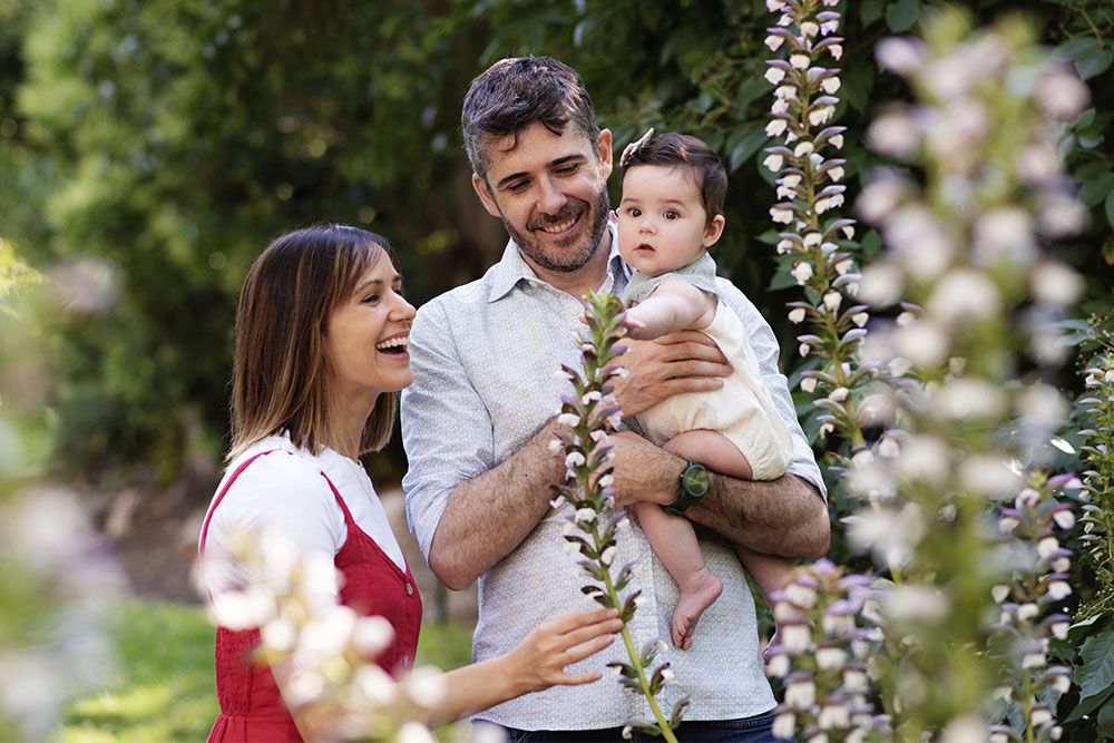 Fotos de familia al aire libre, en parques y jardines de Madrid