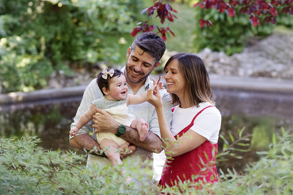 Fotografía de familias al aire libre