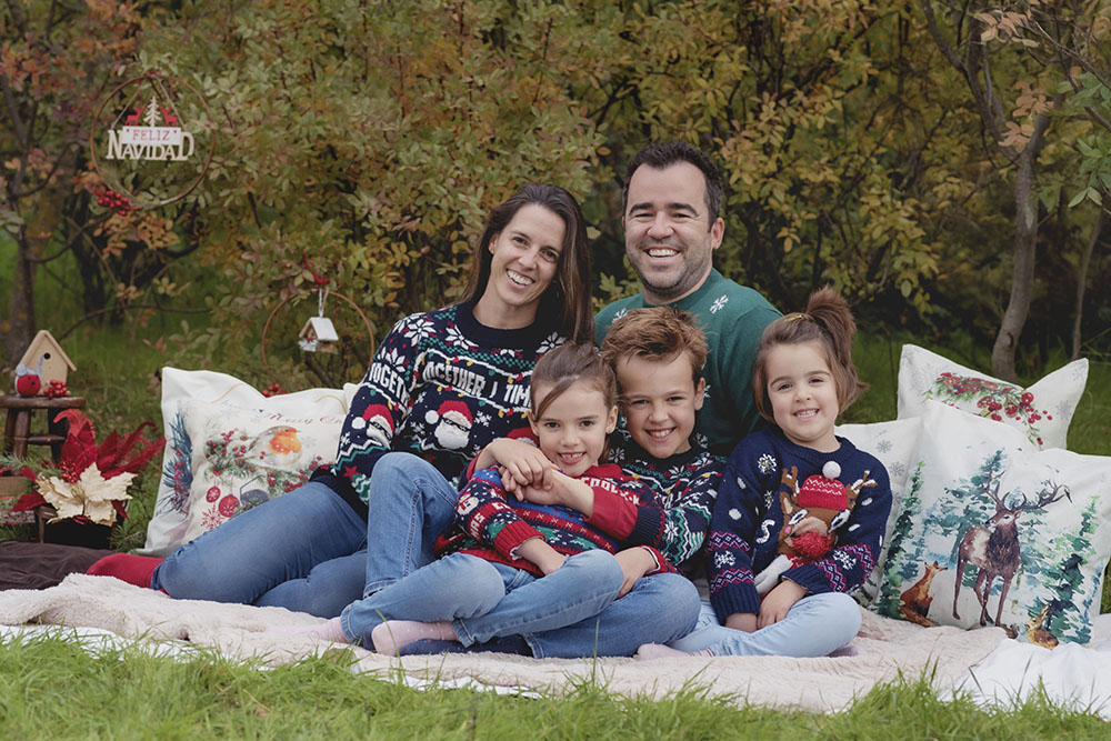 Reportaje fotográfico navideños con niños.